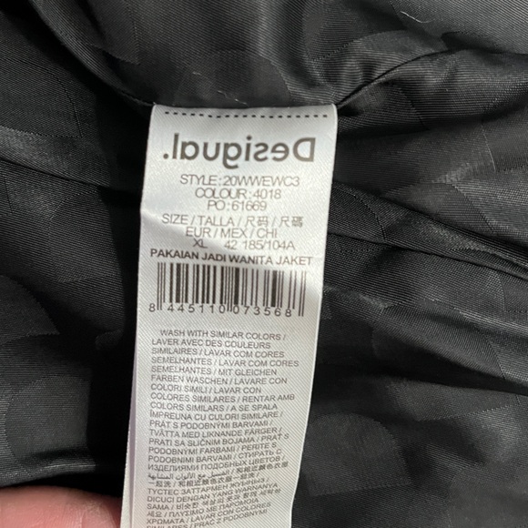 NWT - Desigual Women’s 3 in 1 Military Parka - Size XL - Picture 15 of 16